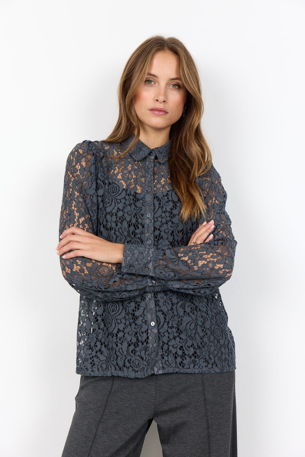 SC-NILLA 2 Skjorta Mörkgrå