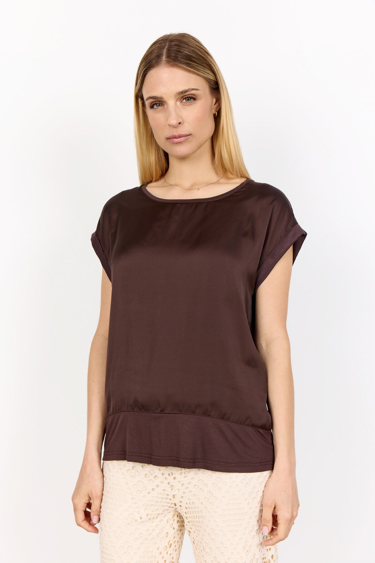 SC-THILDE 6 T-shirt Mörkbrun