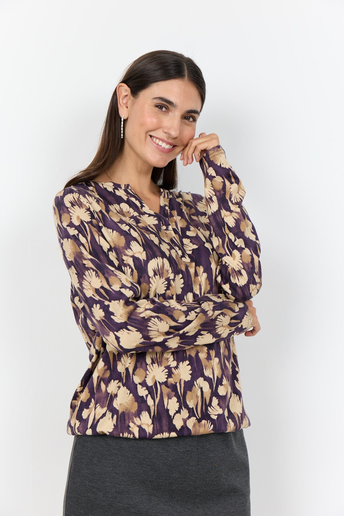 SC-FELICITY AOP 525 Blus Lila