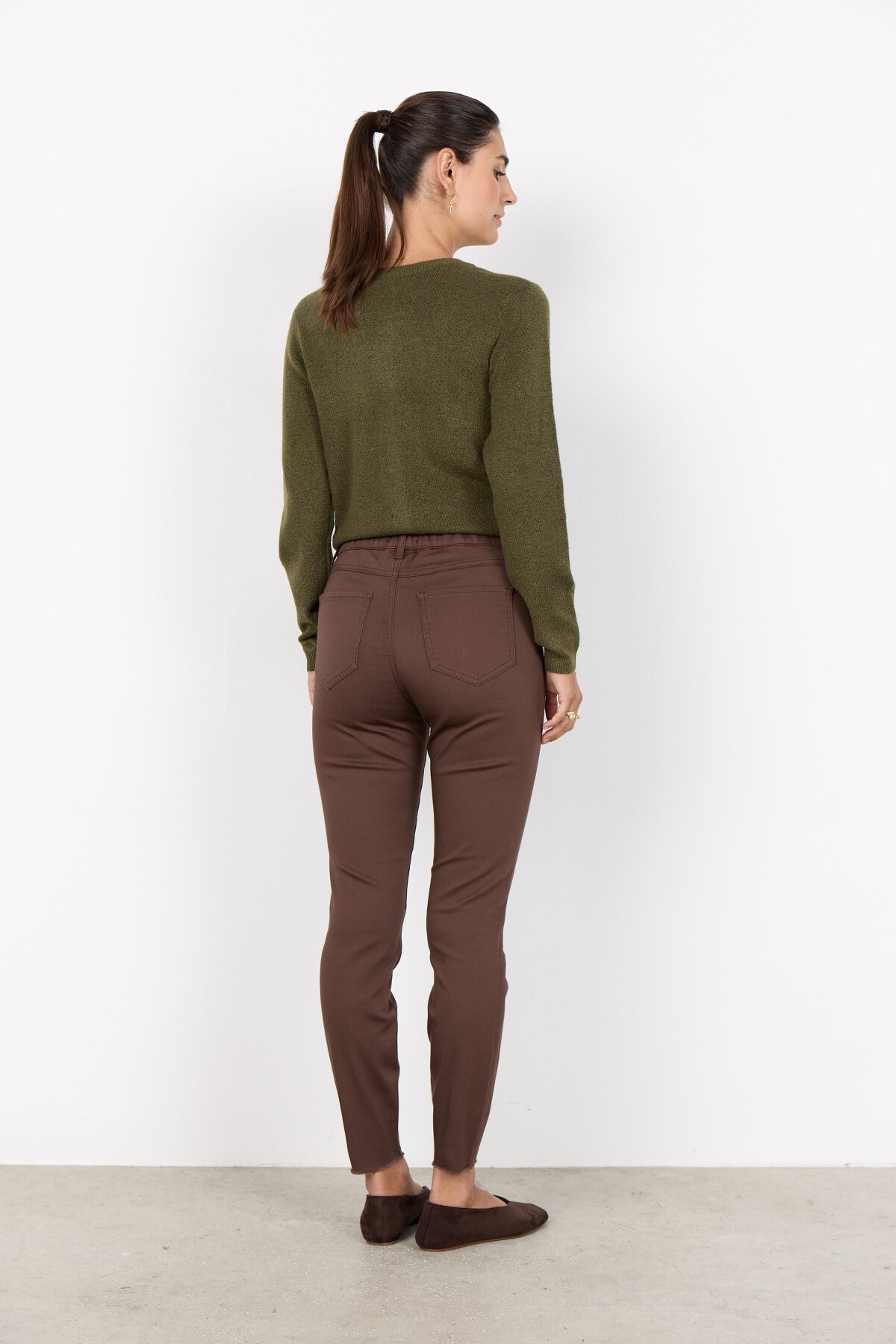 SC-NADIRA 1-B Byxor Mörkbrun