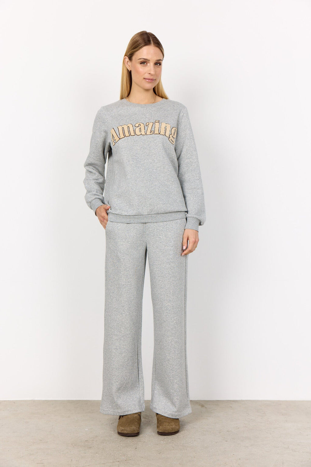 SC-ANGELIN 1 Sweatshirt Ljusgrått