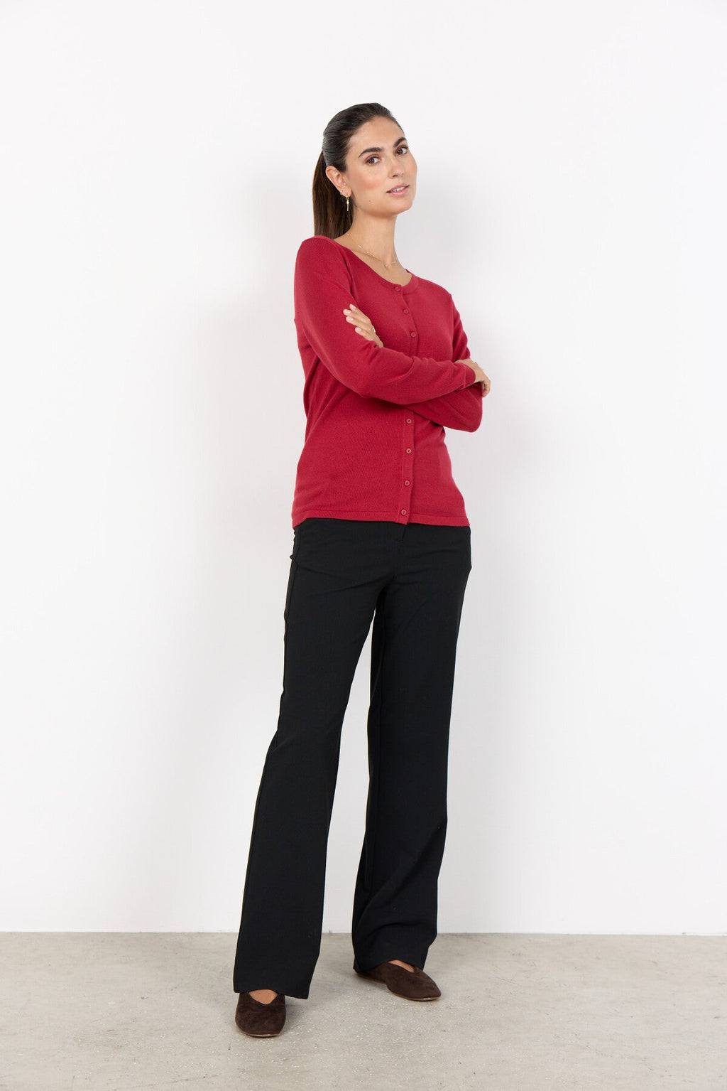 SC-DOLLIE 446 Cardigan Mörkröd