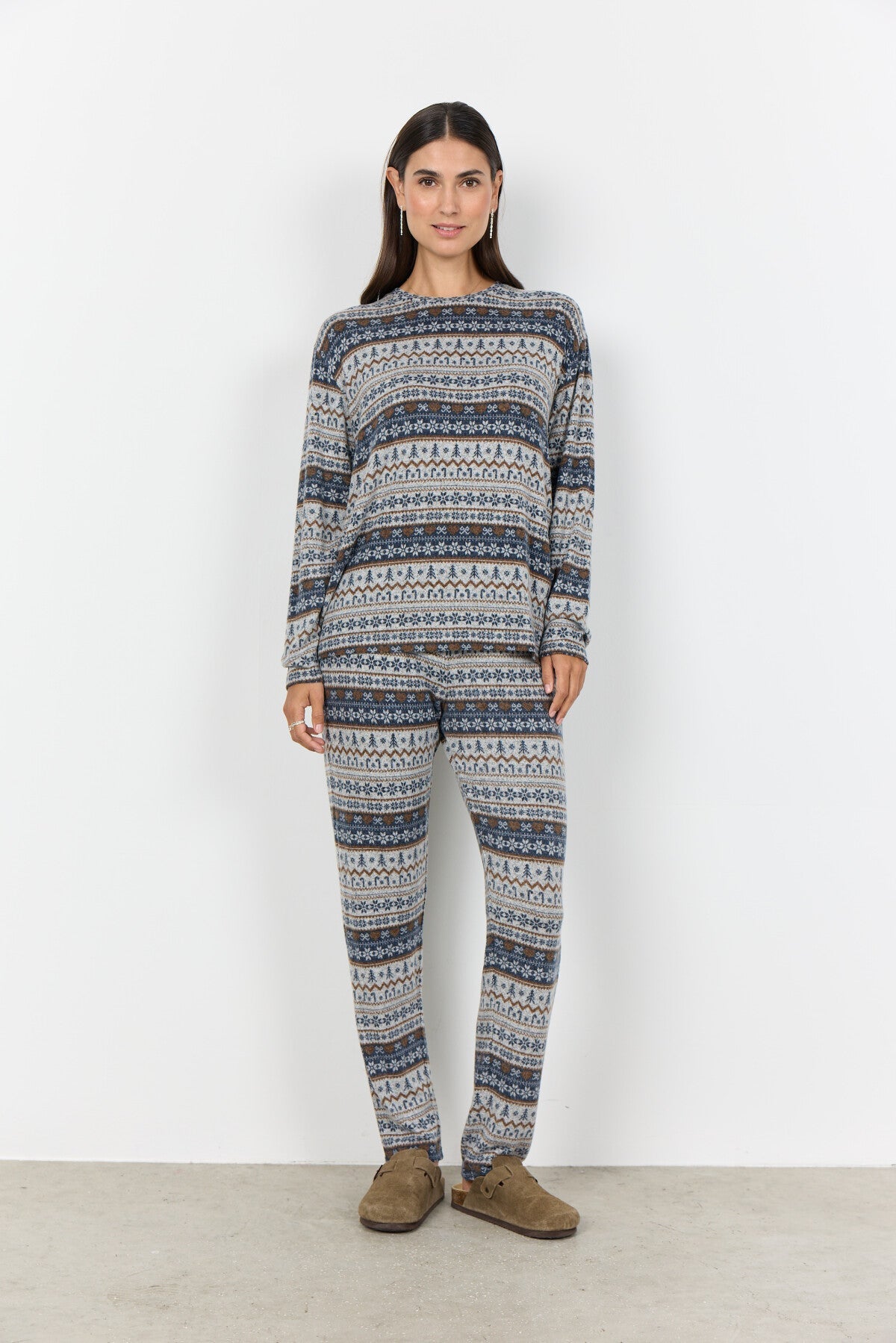 SC-BIARA AOP SET 149 Pyjamas mörkblå