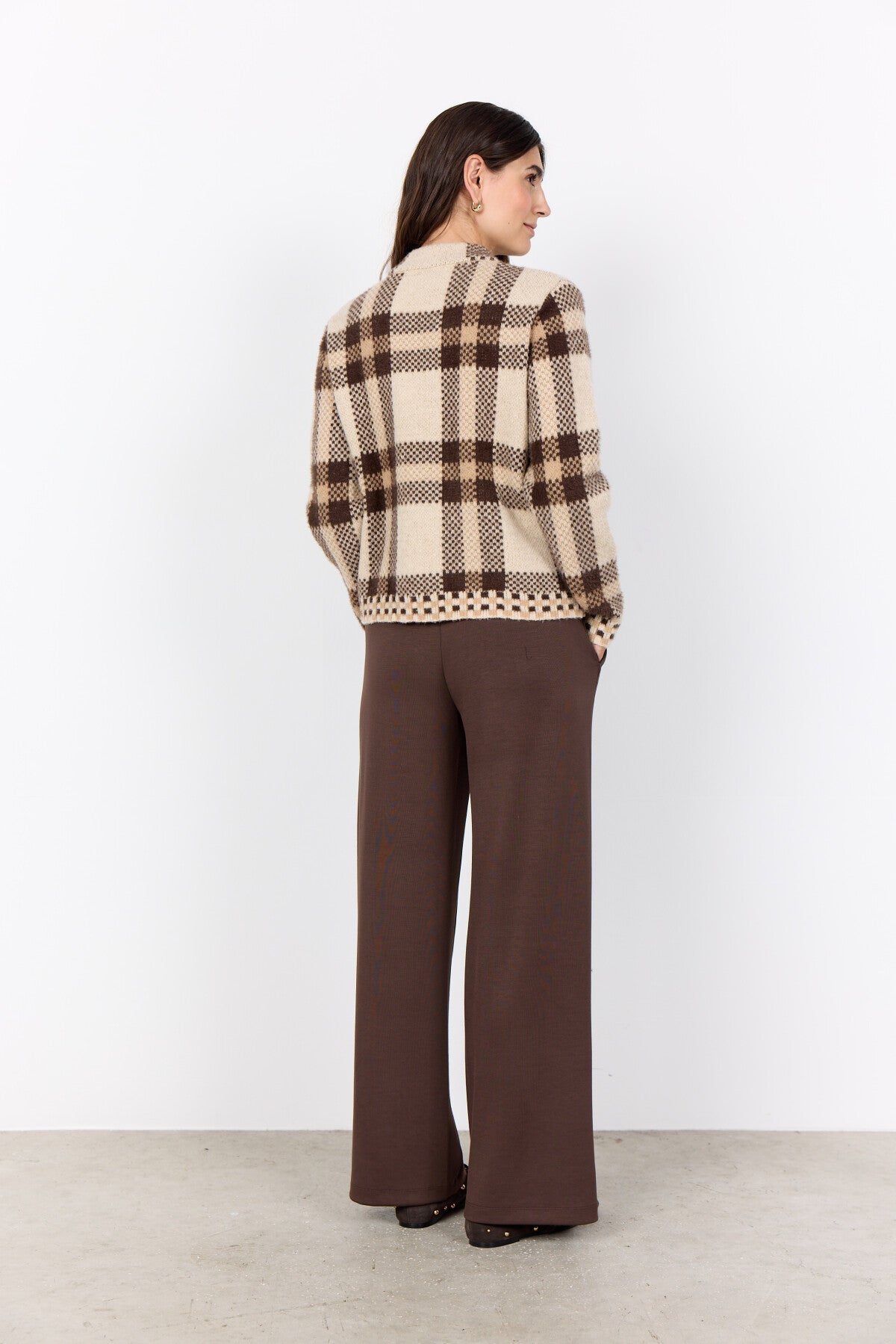 SC-VIBSA 2 Cardigan Mörk sand