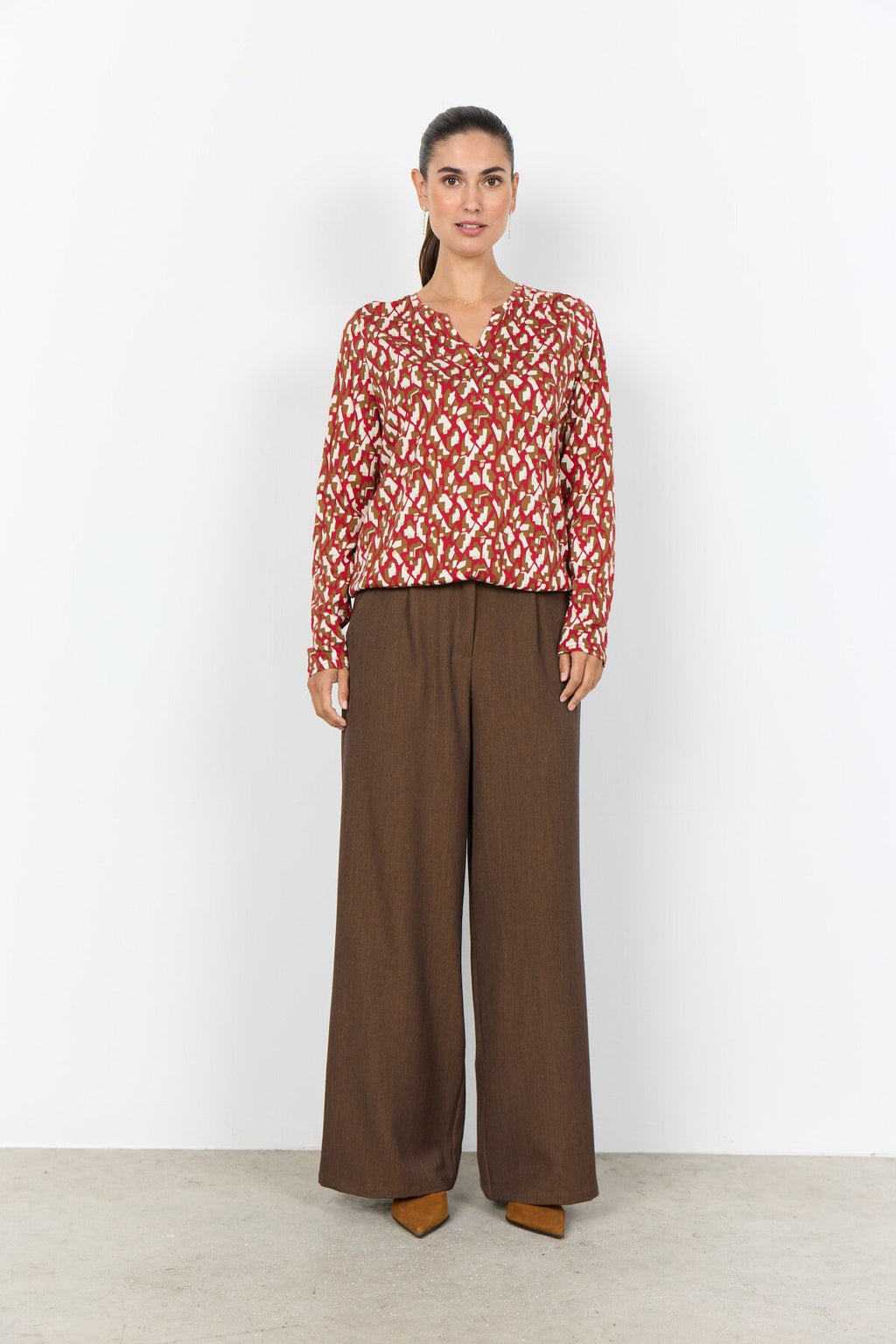 SC-FELICITY AOP 527 Blus Röd