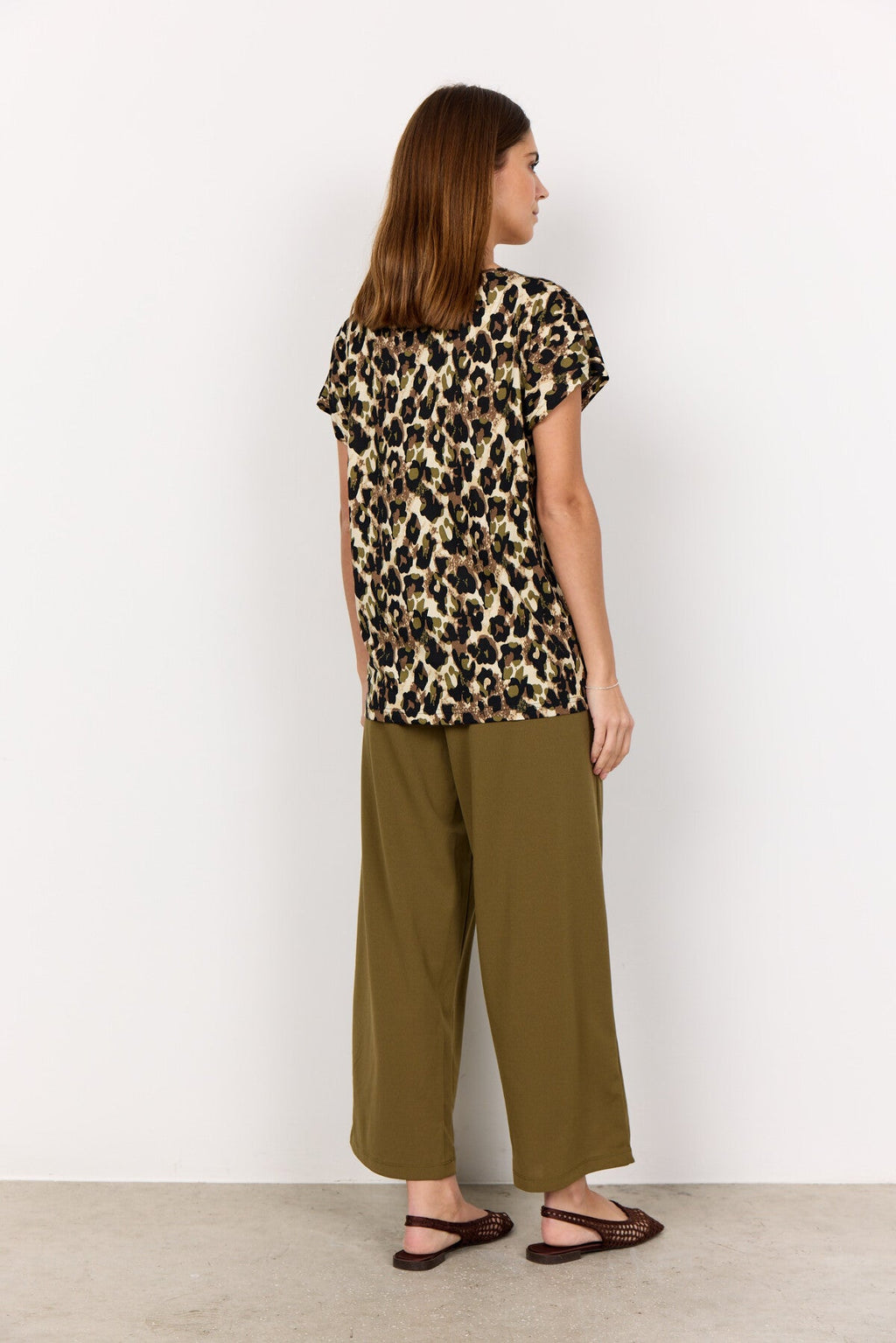 SC-FELICITY AOP 515 T-shirt Oliv