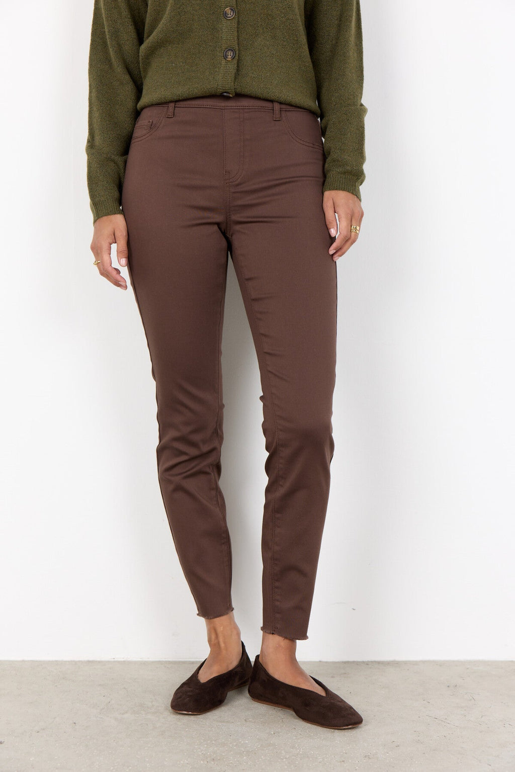 SC-NADIRA 1-B Byxor Mörkbrun